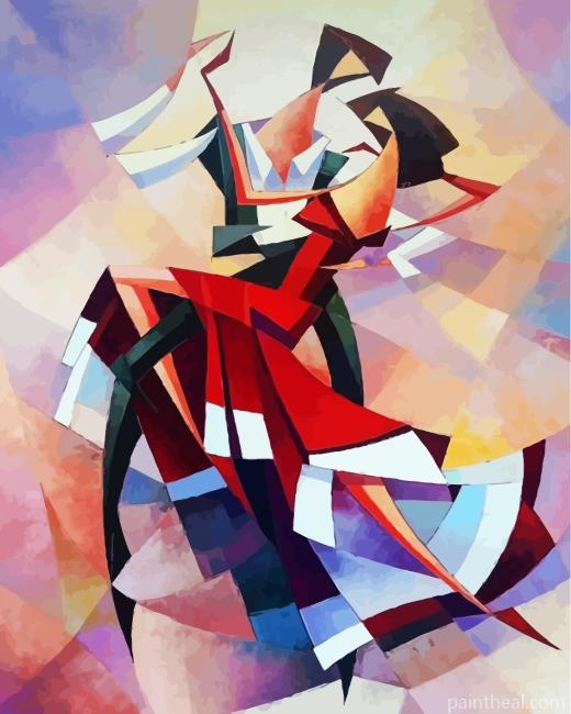Cubism Flamenco Dancers Painting By Numbers Kits