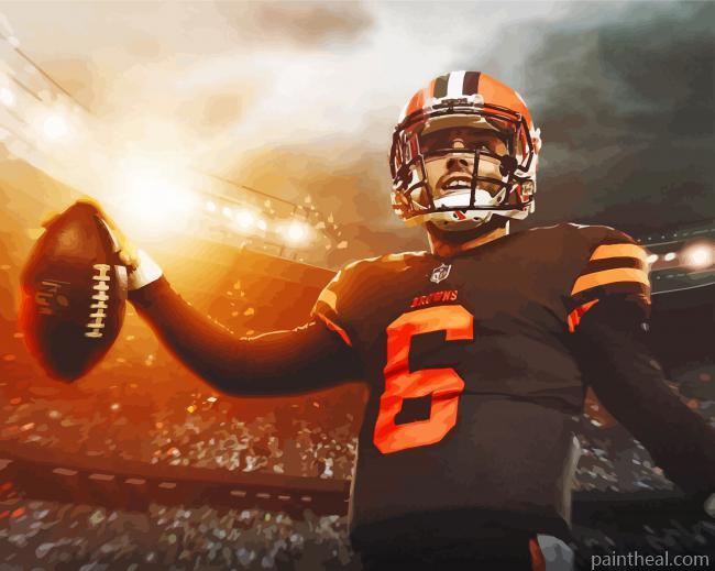 Baker Mayfield American Football Player Painting By Numbers Kits