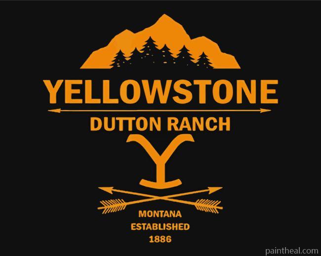 Yellowstone Dutton Ranch Illustration Painting By Numbers Kits