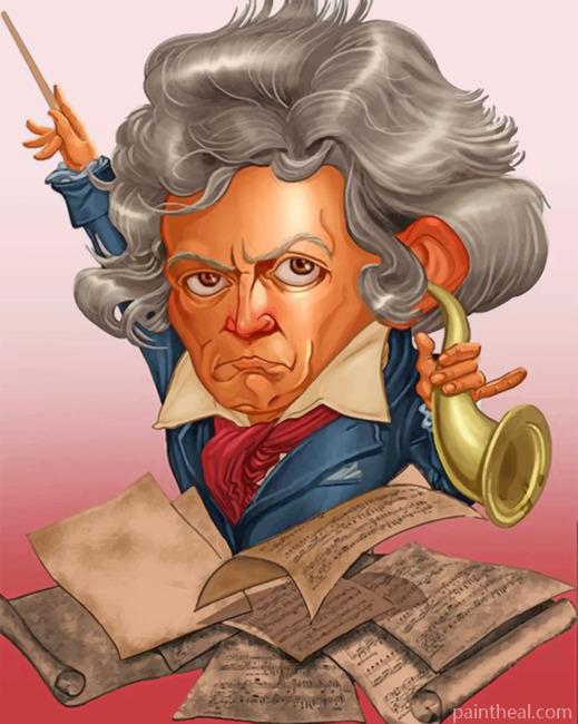Beethoven Illustration Painting By Numbers Kits