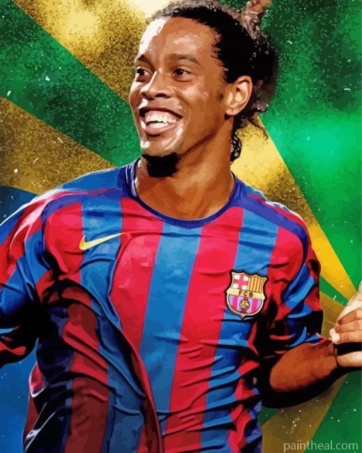 Footballer Ronaldinho Painting By Numbers Kits