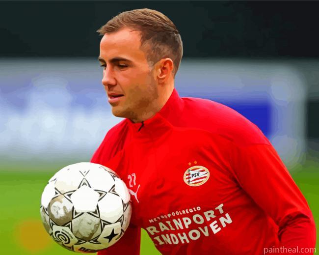 Mario Gotze Football Player Painting By Numbers Kits