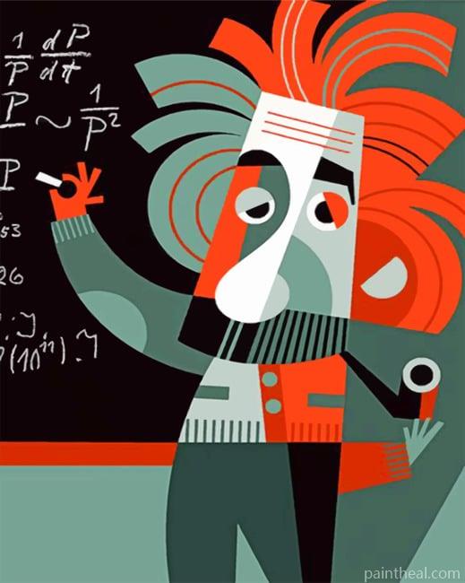 Einstein Art Painting By Numbers Kits
