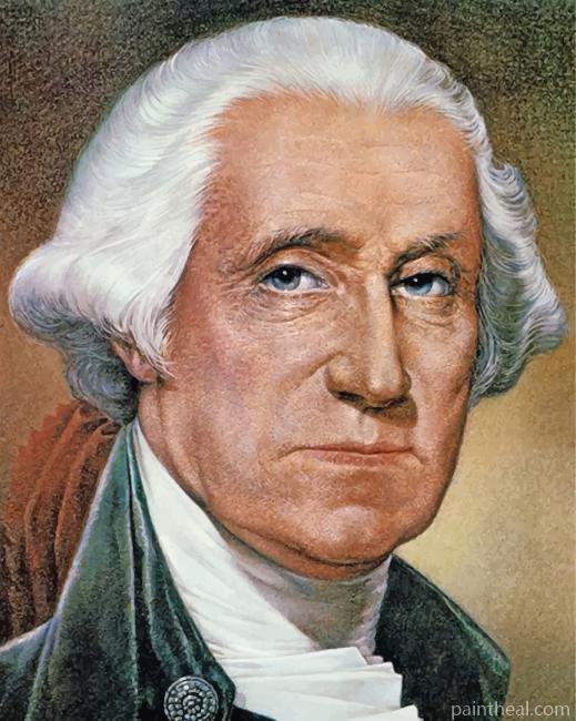 Vintage George Washington Painting By Numbers Kits