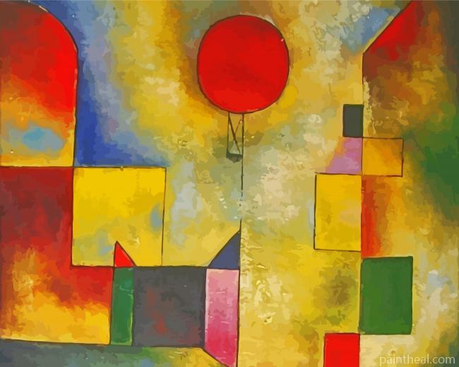 Red Balloon -Paint By Numbers Painting By Numbers Kits