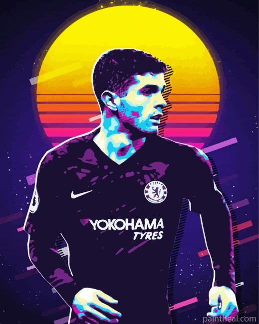 Christian Pulisic Soccer Player Painting By Numbers Kits