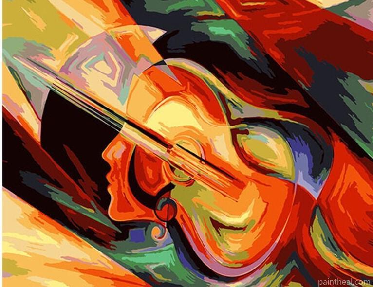 Abstract Guitar Painting By Numbers Kits