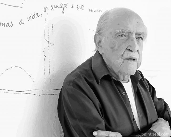 Black And White Oscar Niemeyer Painting By Numbers Kits