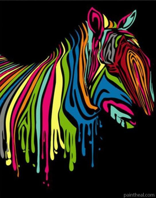 Abstract Zebra Artwork DIY Painting By Numbers Kits