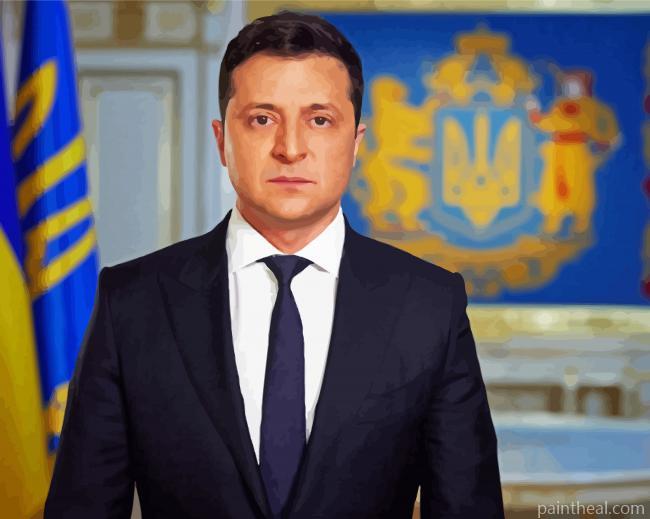President Zelensky Painting By Numbers Kits