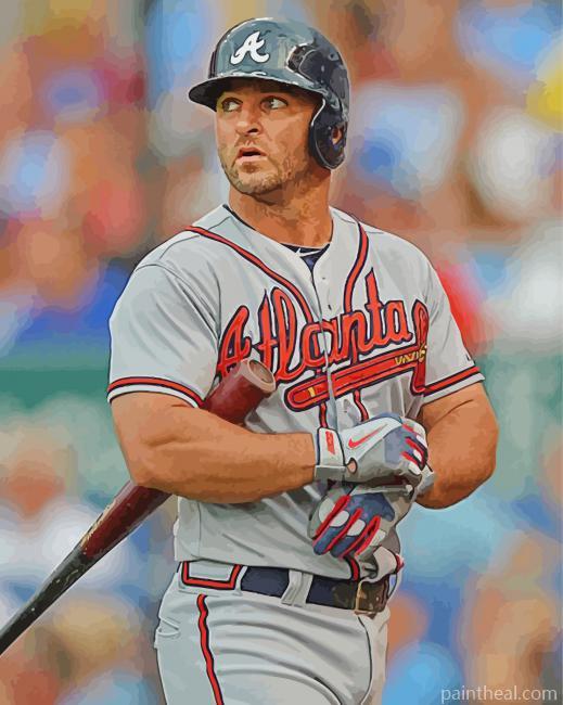 Dan Uggla Baseball Player Painting By Numbers Kits