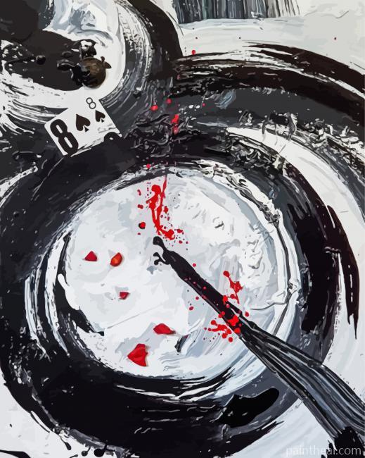 Aesthetic Black And White Abstract Painting By Numbers Kits