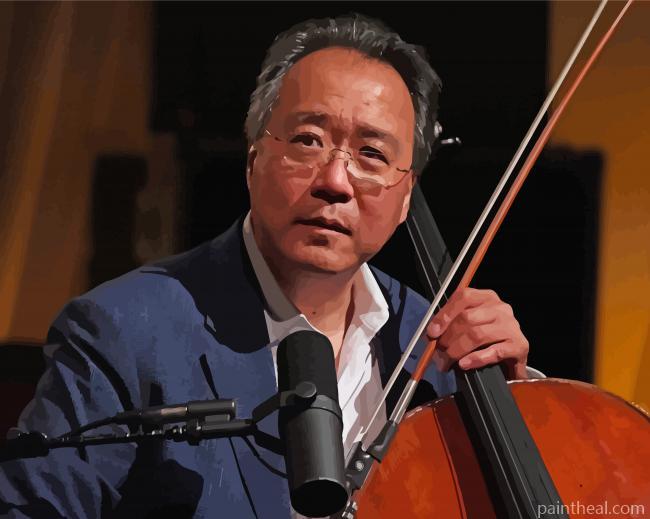 Aesthetic Yo Yo Ma Musician Painting By Numbers Kits