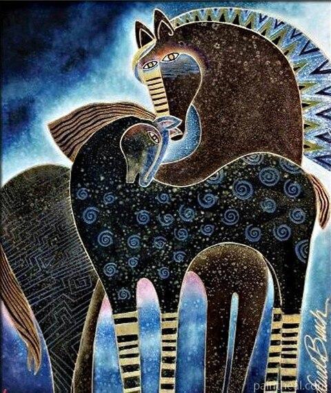 Indigo Sky Horses Animals Painting By Numbers Kits