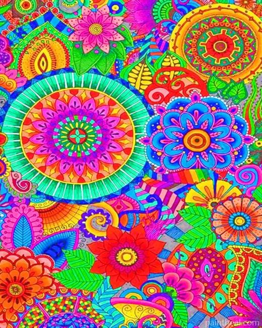 Colorful Mandala NEW Painting By Numbers Kits