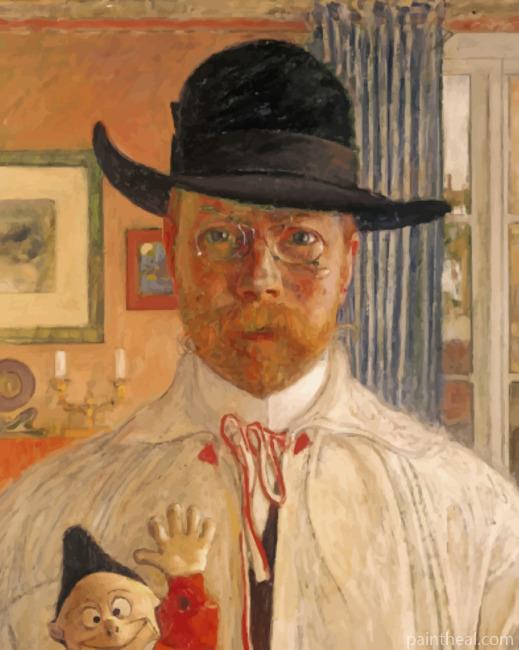 Carl Larsson Self Portrait Painting By Numbers Kits