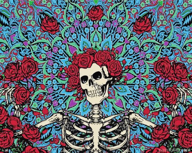 Floral Skulls Painting By Numbers Kits