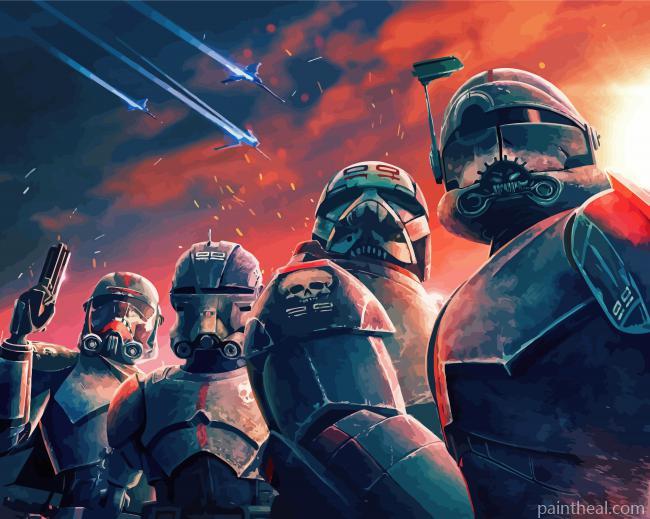 Clone Force 99 bad Batch Painting By Numbers Kits