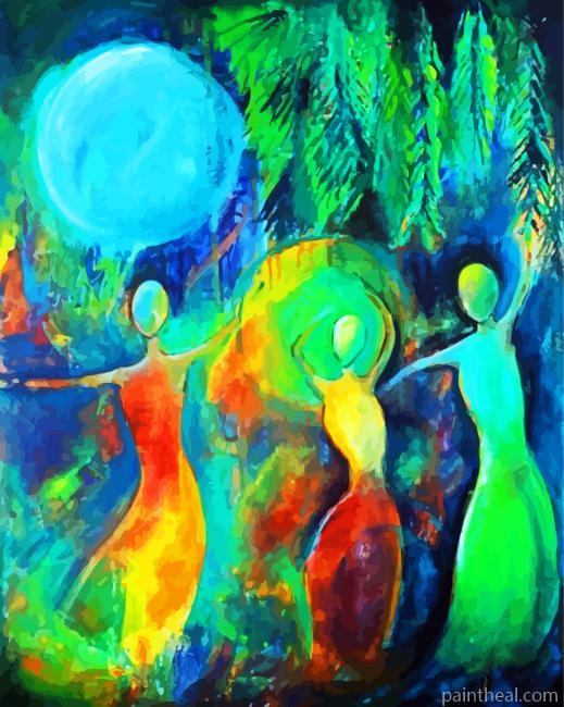 Aesthetic Dance Abstract Painting By Numbers Kits