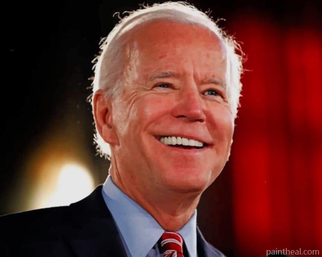 Joe Biden Smiling Portrait Painting By Numbers Kits