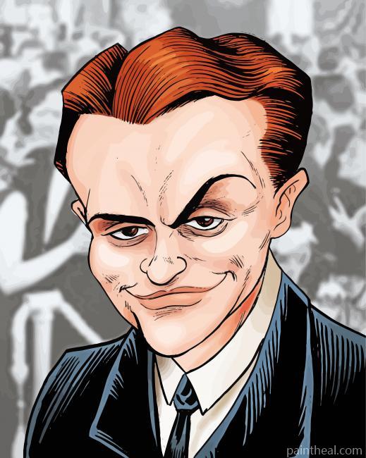James Cagney Caricature Painting By Numbers Kits