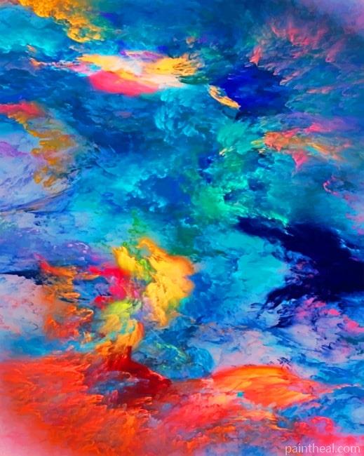 Abstract Colors NEW Painting By Numbers Kits