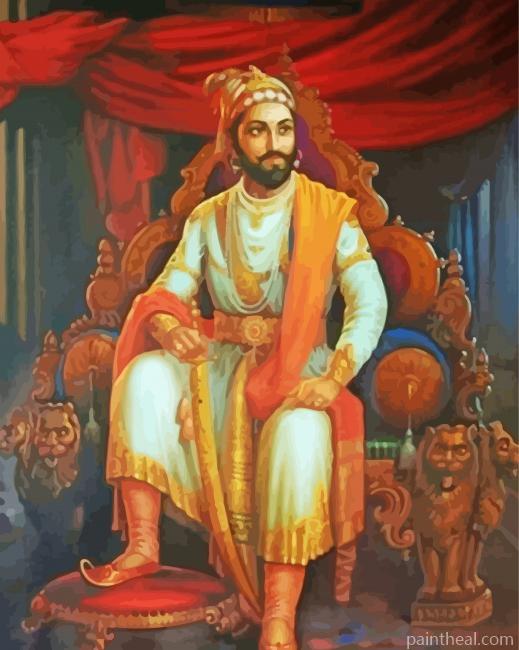 Chhatrapati Shivaji Maharaj Painting By Numbers Kits