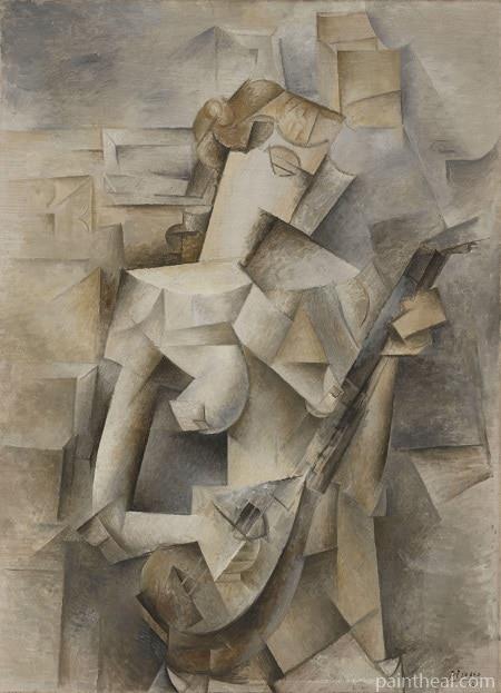 Girl with a Mandolin By Pablo Picasso Painting By Numbers Kits
