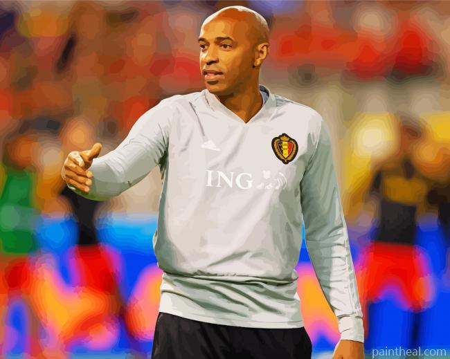 Football Player Thierry Henry Painting By Numbers Kits