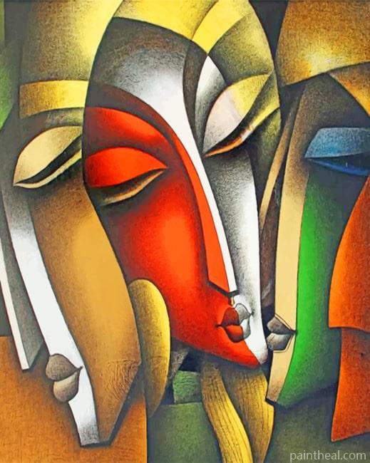 Artistic Abstract Faces NEW Painting By Numbers Kits