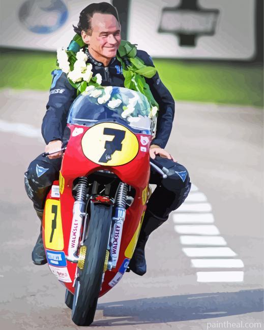 Barry Sheene Racer Painting By Numbers Kits