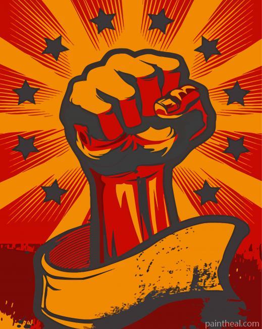 Revolution Illustration -Paint By Numbers Painting By Numbers Kits