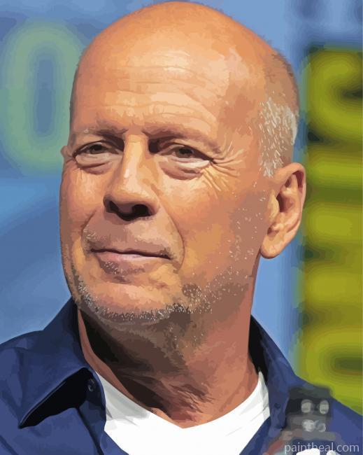 Walter Bruce Willis -Paint By Numbers Painting By Numbers Kits