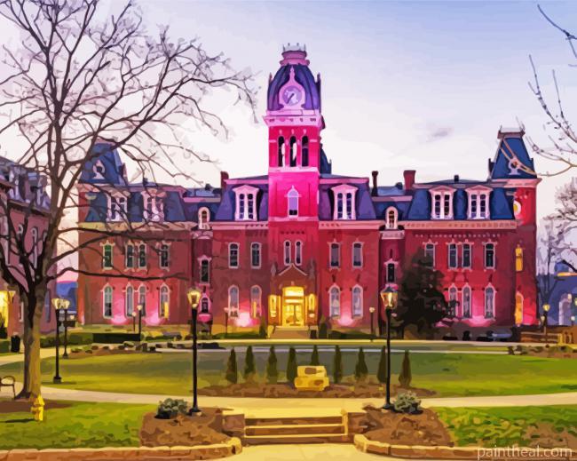 West Virginia University Building Painting By Numbers Kits