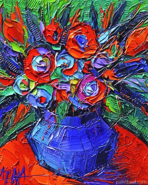 Abstract Bouquet Art Painting By Numbers Kits