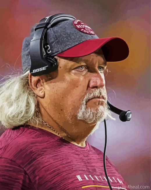 The Famous American Football Coach Rob Ryan Painting By Numbers Kits