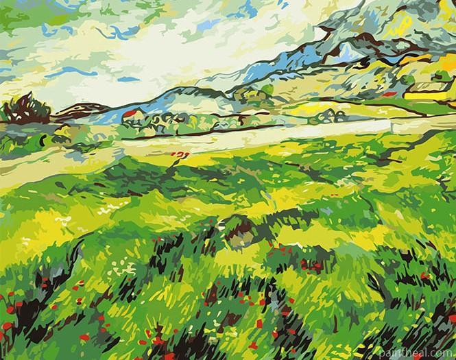 The Green Vineyard Vincent Van Gogh Landscape Painting By Numbers Kits