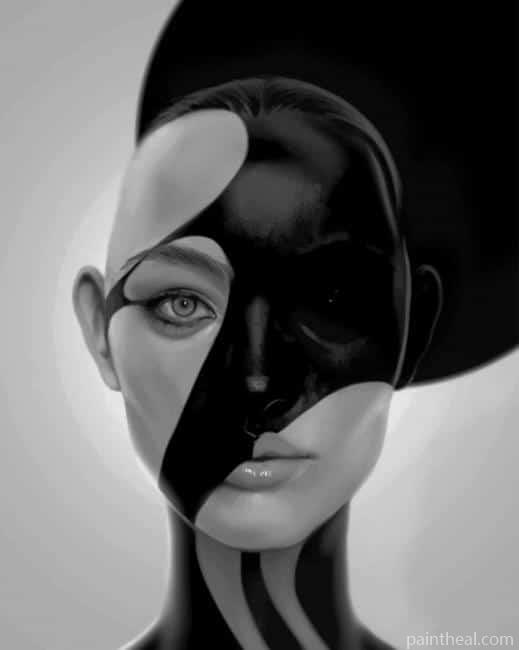 Black and White Abstract Art NEW Painting By Numbers Kits