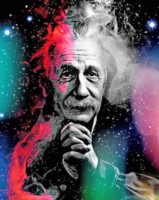 Galaxy Albert Einstein Painting By Numbers Kits