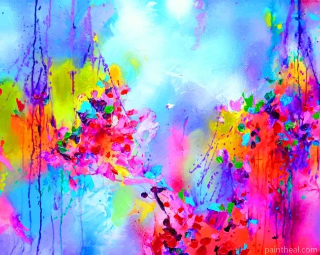 Aesthetic Abstract Colors Colorful Painting By Numbers Kits