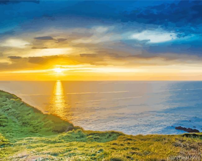 Bude At Sunset Painting By Numbers Kits