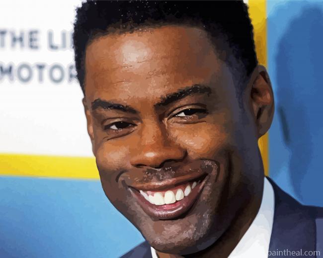 American Stand Up Comedian Chris Rock Painting By Numbers Kits