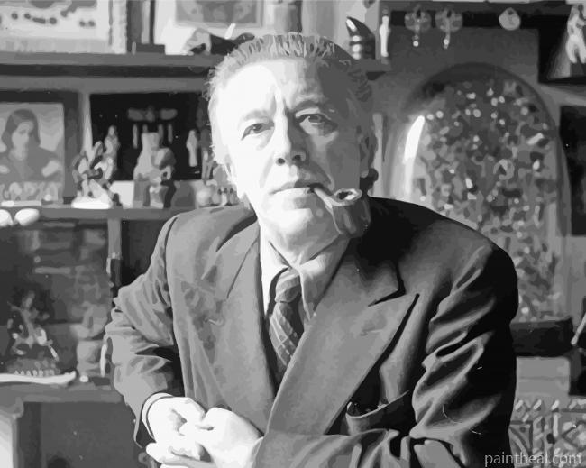 Andre Breton Smoking Tobacco Painting By Numbers Kits