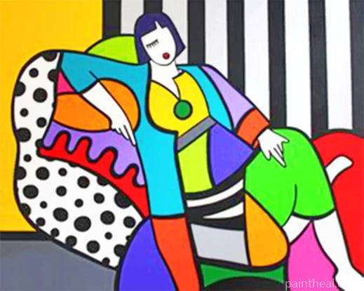 Woman Pop Art Painting By Numbers Kits