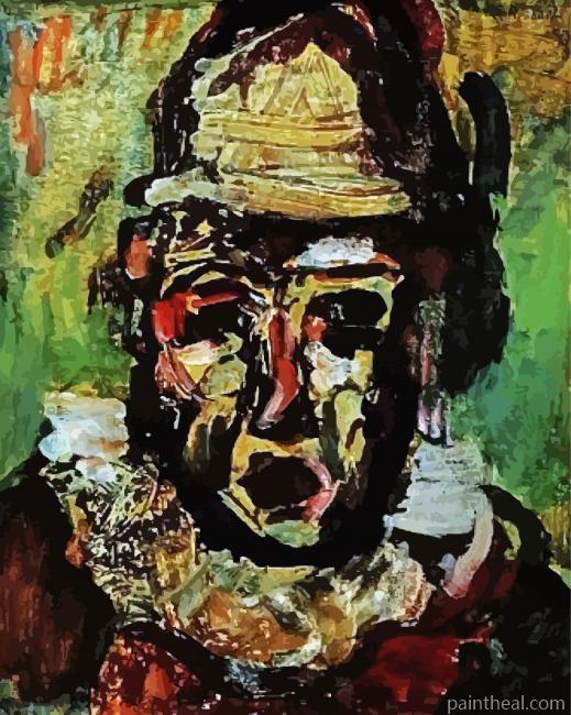 Clown Tragique By Georges Rouault- Painting By Numbers Kits