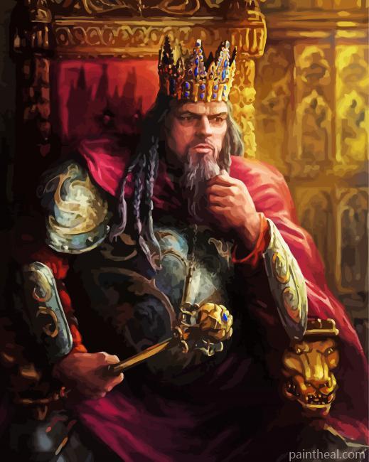 Aesthetic Medieval King Painting By Numbers Kits