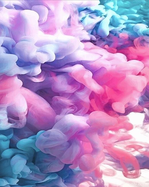 Light Colorful Smoke NEW Painting By Numbers Kits