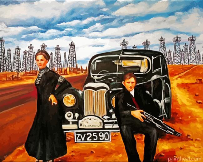 Aesthetic Clyde And Bonnie Painting By Numbers Kits
