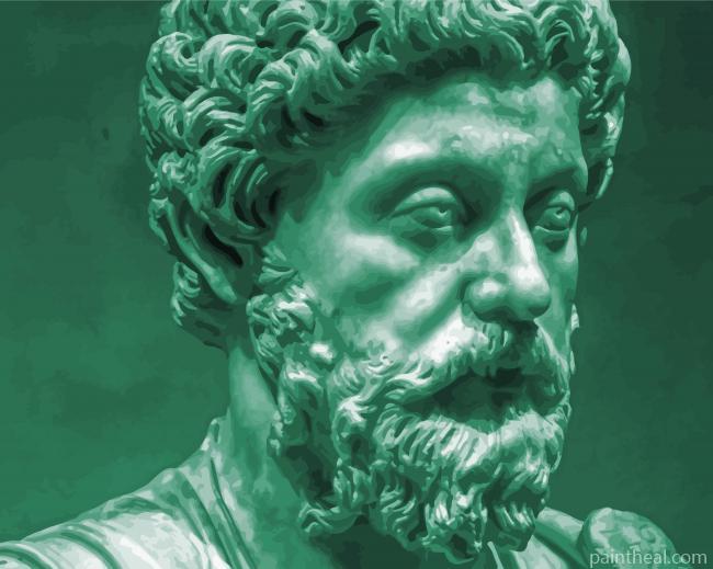 Green Marcus Aurelius Painting By Numbers Kits