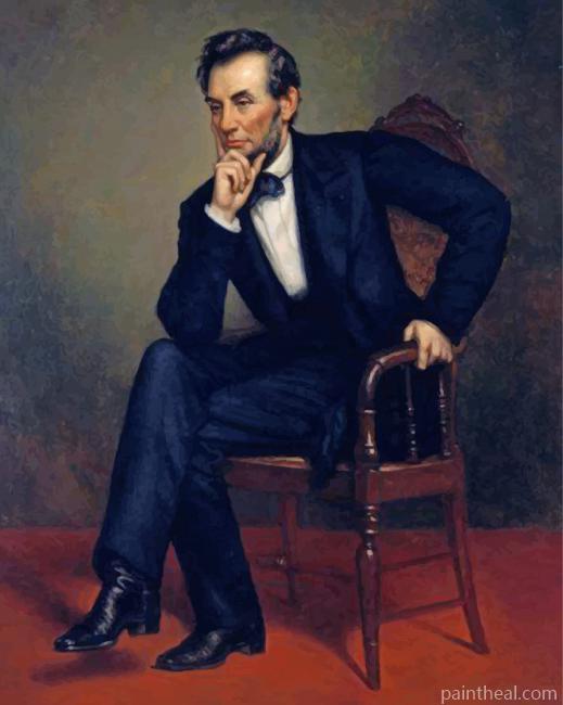 Aesthetic Abraham Lincoln Painting By Numbers Kits